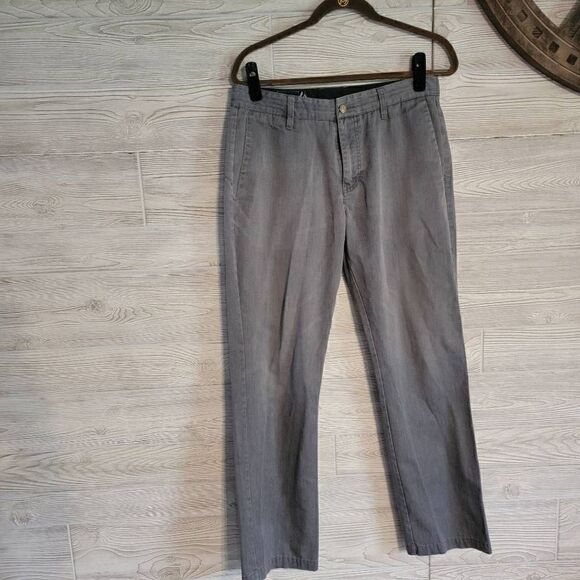 Volcom Corpo Class Mens Jeans SZ 32 Straight Leg Grey Pants Skater - Picture 1 of 7